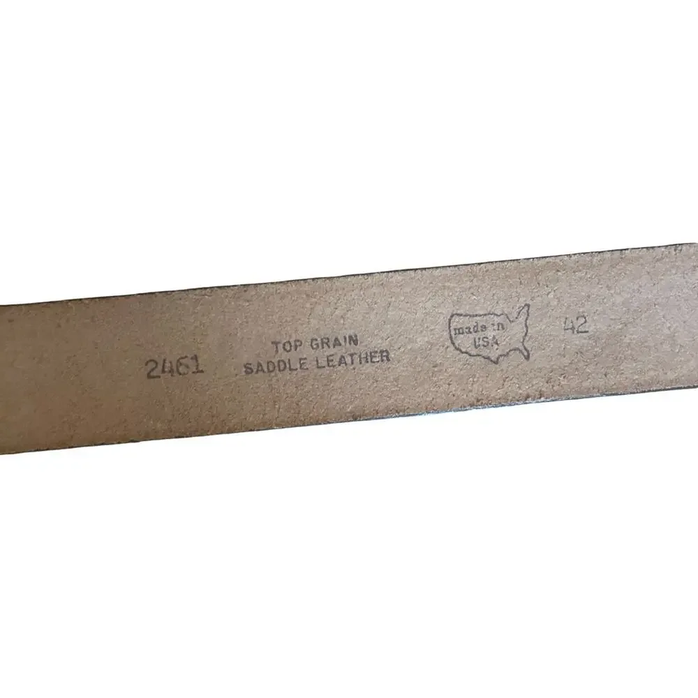 Hand‑Tooled USA‑Made Western Leather Belt
